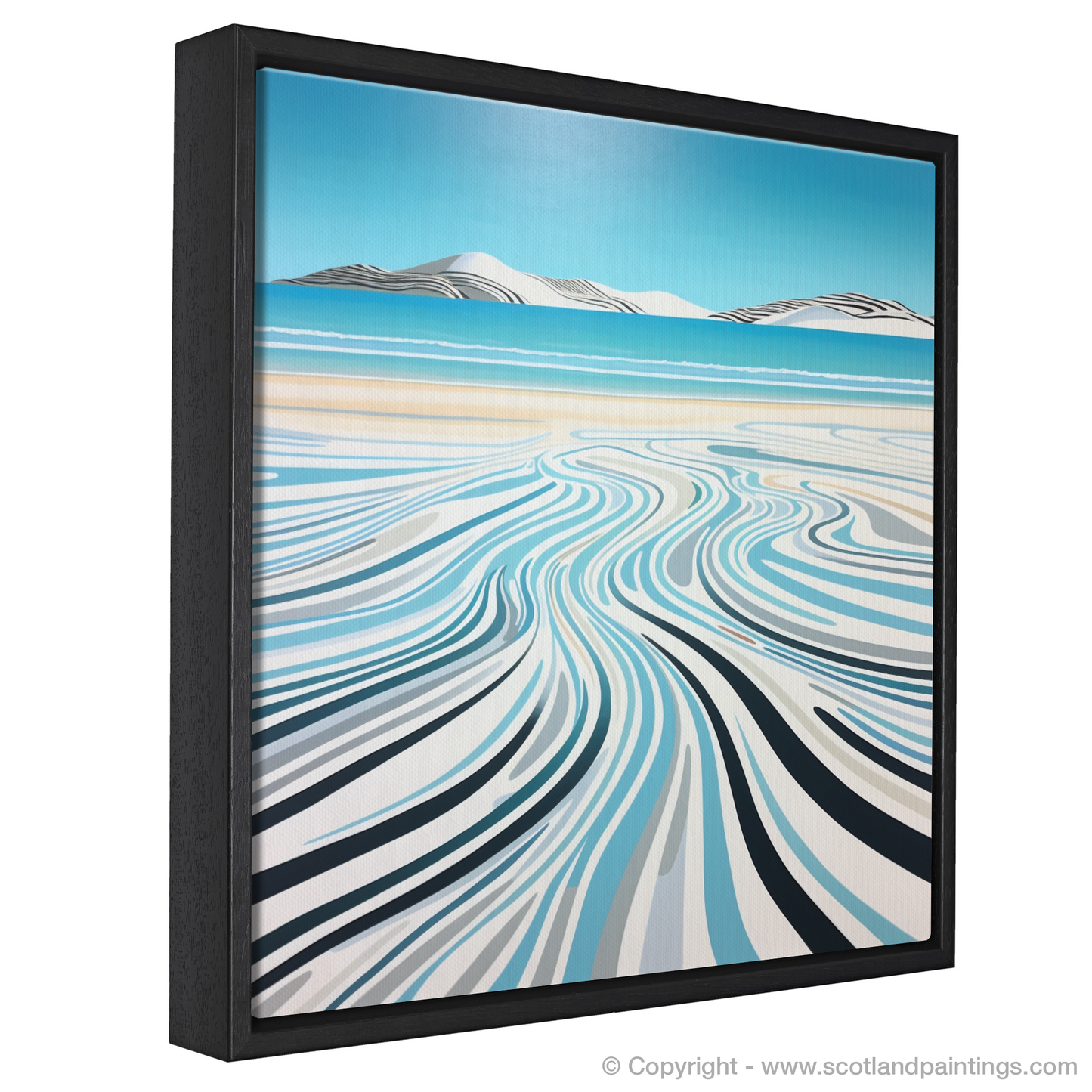 Painting and Art Print of Luskentyre Beach, Isle of Harris. Luskentyre Beach Essence: An Abstract Dance of Nature.