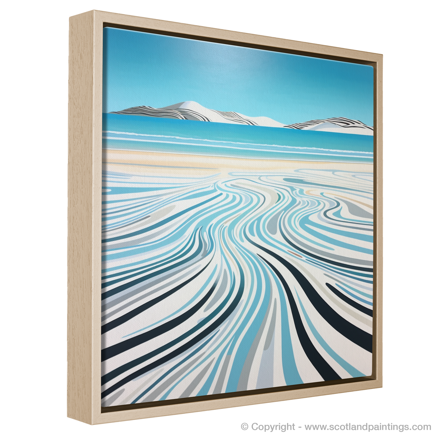 Painting and Art Print of Luskentyre Beach, Isle of Harris. Luskentyre Beach Essence: An Abstract Dance of Nature.