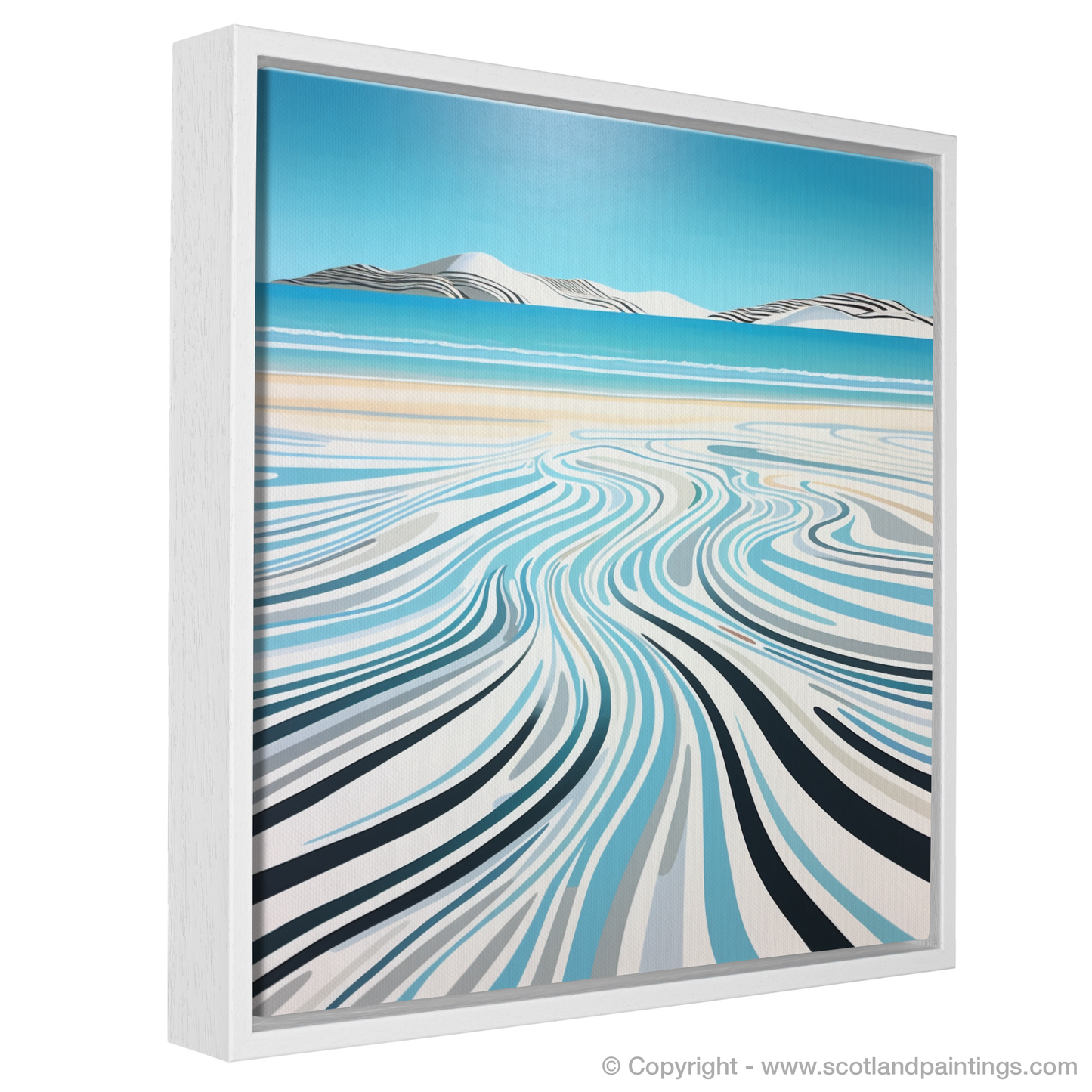 Painting and Art Print of Luskentyre Beach, Isle of Harris. Luskentyre Beach Essence: An Abstract Dance of Nature.