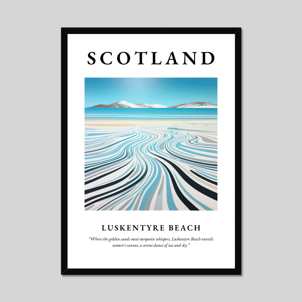 Poster of Luskentyre Beach, Scotland.