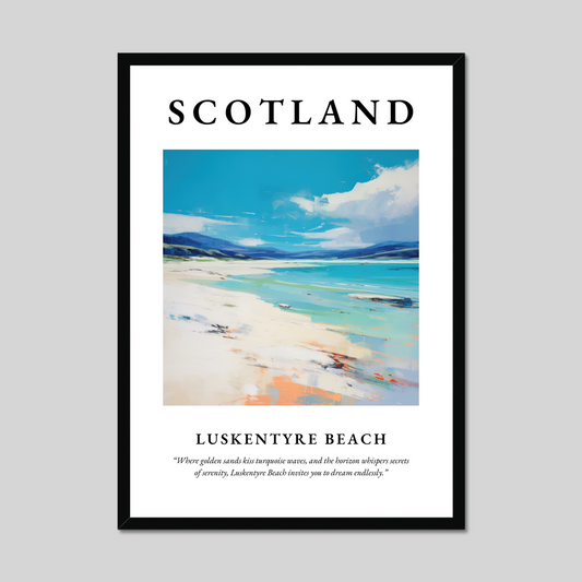 Poster of Luskentyre Beach, Scotland.