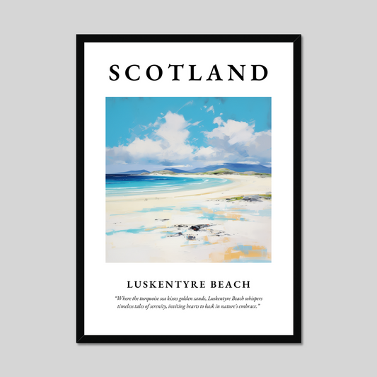 Poster of Luskentyre Beach, Scotland.