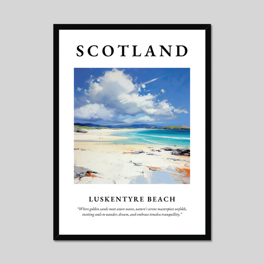 Poster of Luskentyre Beach, Scotland.