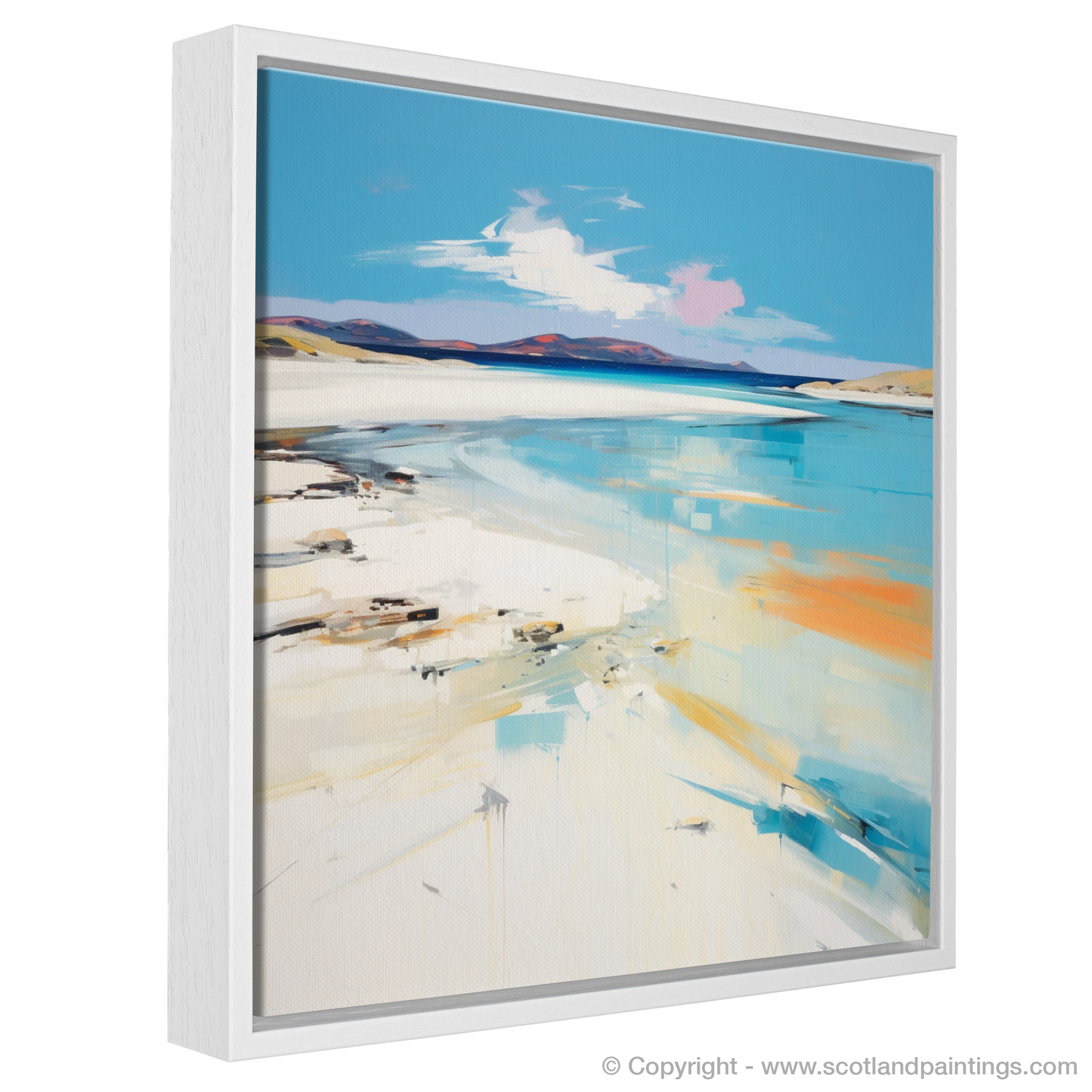 Painting and Art Print of Luskentyre Beach, Isle of Harris entitled "Ethereal Shores of Luskentyre Beach".