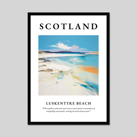 Poster of Luskentyre Beach, Scotland.