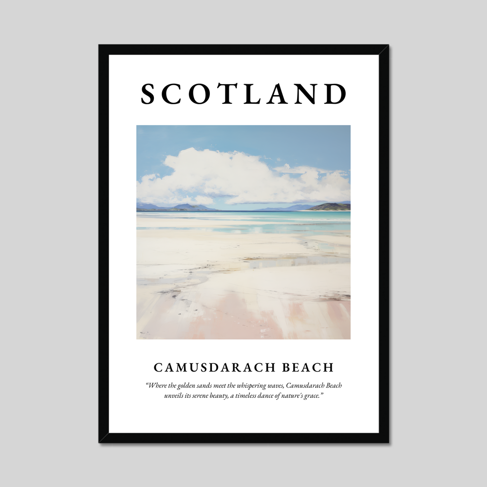 Poster of Camusdarach Beach, Scotland.