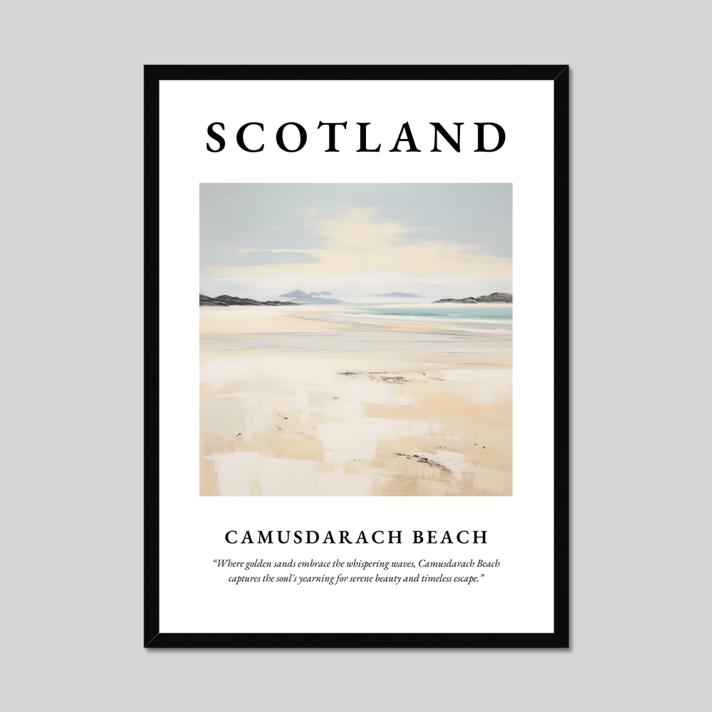 Poster of Camusdarach Beach, Scotland.