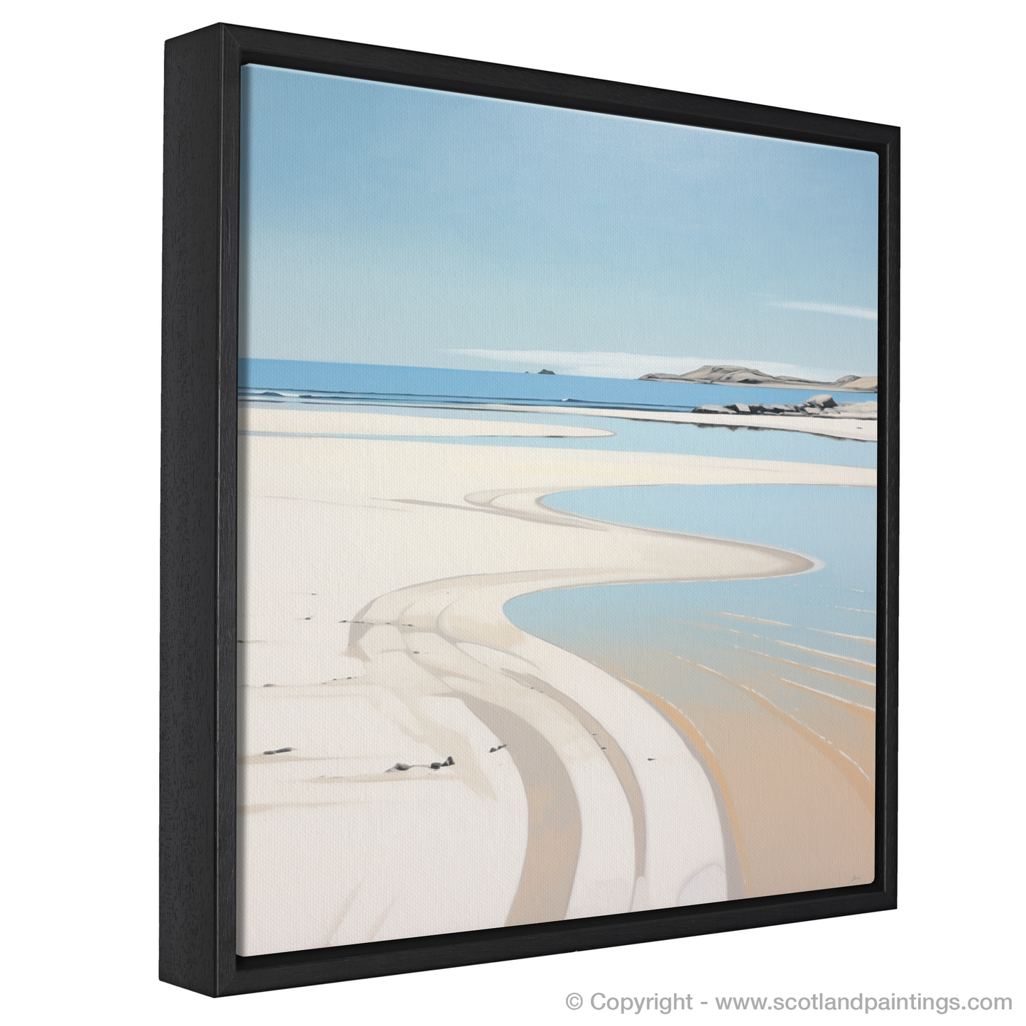 Painting and Art Print of Camusdarach Beach, Arisaig entitled "Ethereal Shores of Camusdarach Beach".