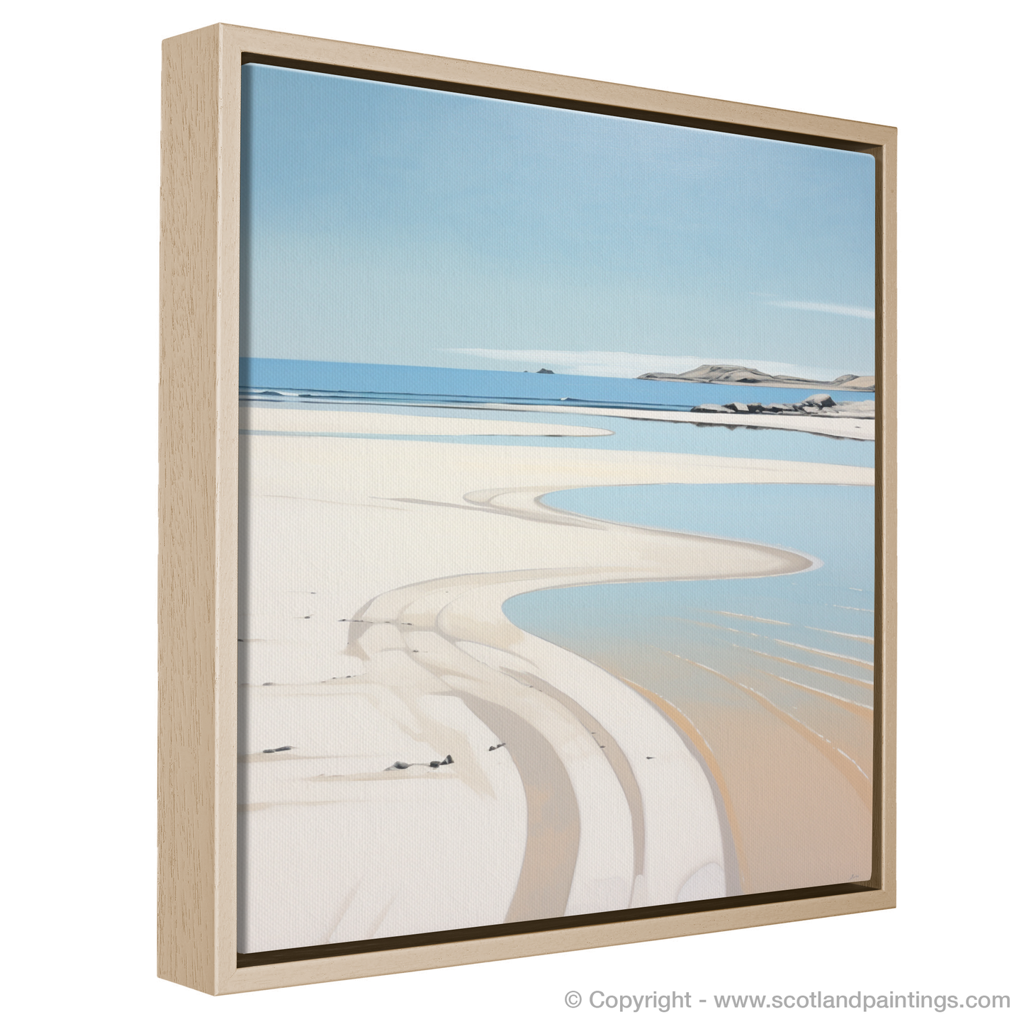 Painting and Art Print of Camusdarach Beach, Arisaig entitled "Ethereal Shores of Camusdarach Beach".