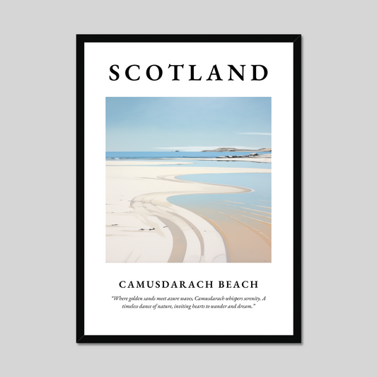 Poster of Camusdarach Beach, Scotland.