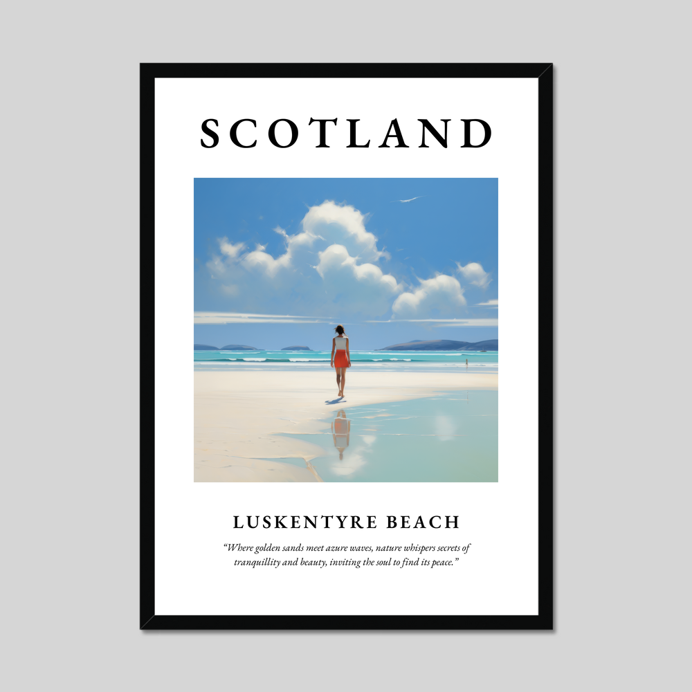 Poster of Luskentyre Beach, Scotland.