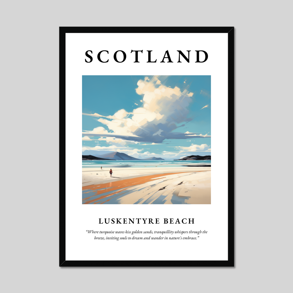 Poster of Luskentyre Beach, Scotland.