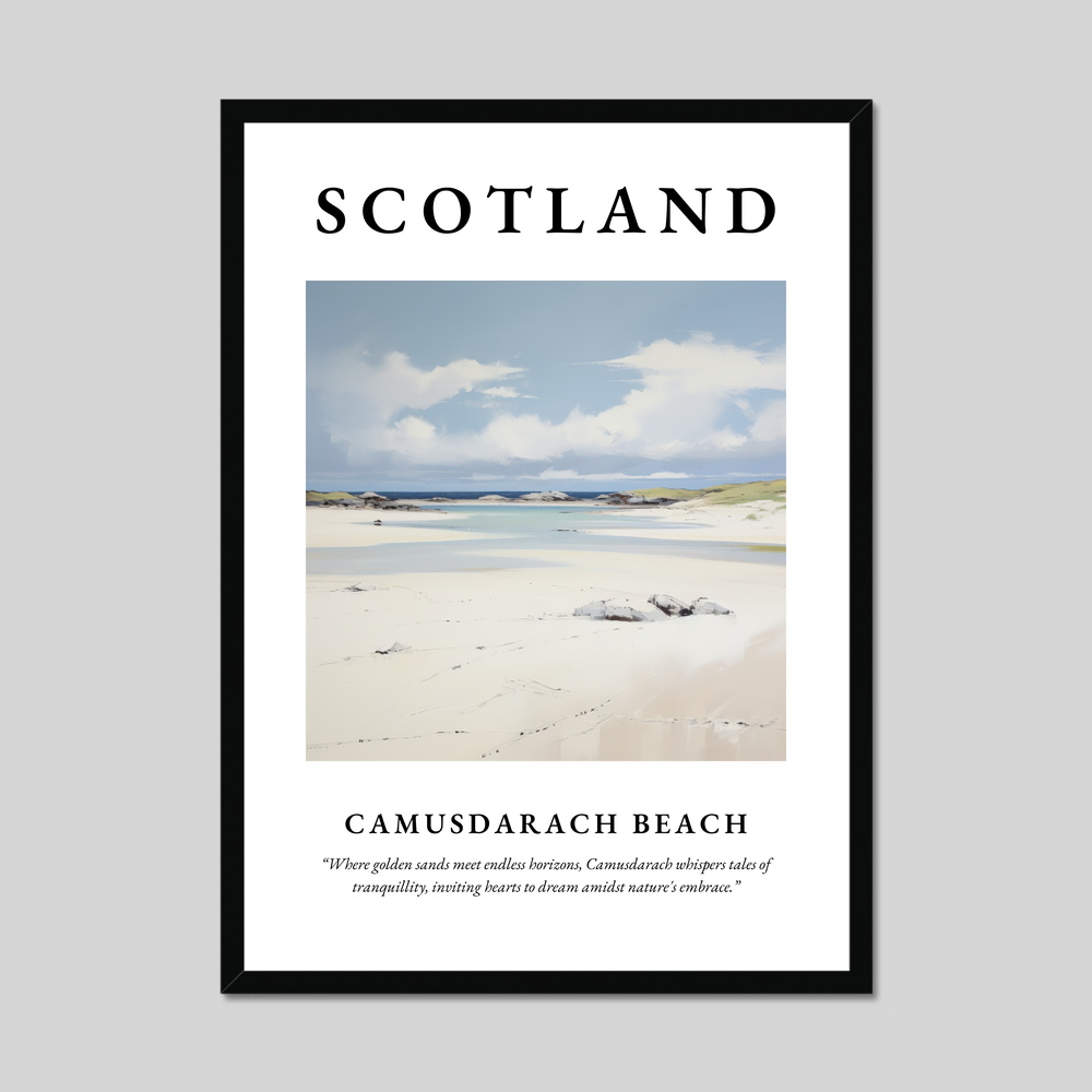 Poster of Camusdarach Beach, Scotland.