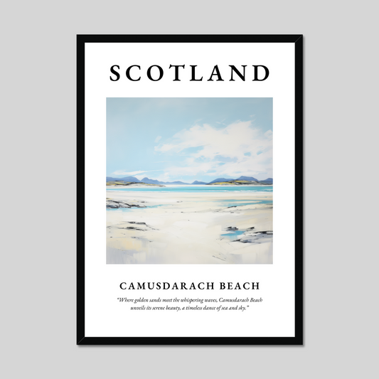 Poster of Camusdarach Beach, Scotland.