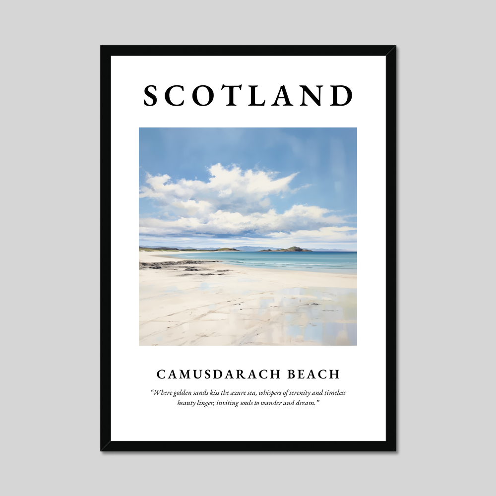 Poster of Camusdarach Beach, Scotland.