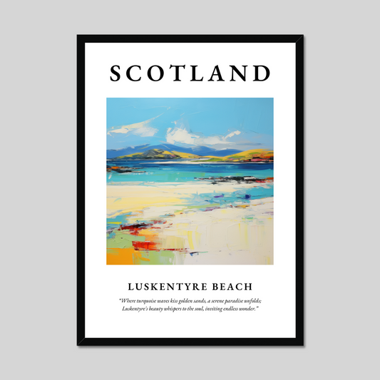 Poster of Luskentyre Beach, Scotland.