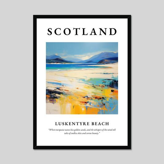 Poster of Luskentyre Beach, Scotland.