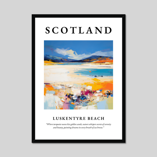 Poster of Luskentyre Beach, Scotland.