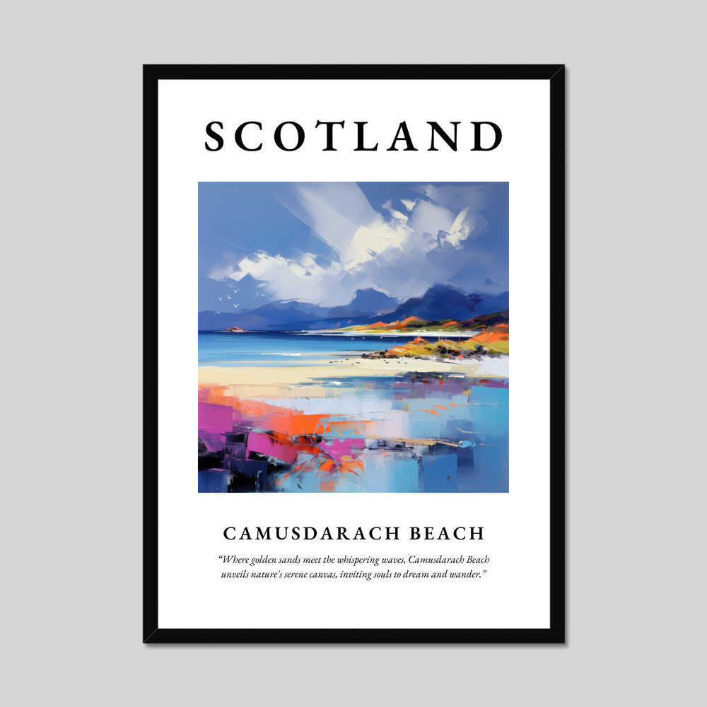 Poster of Camusdarach Beach, Scotland.