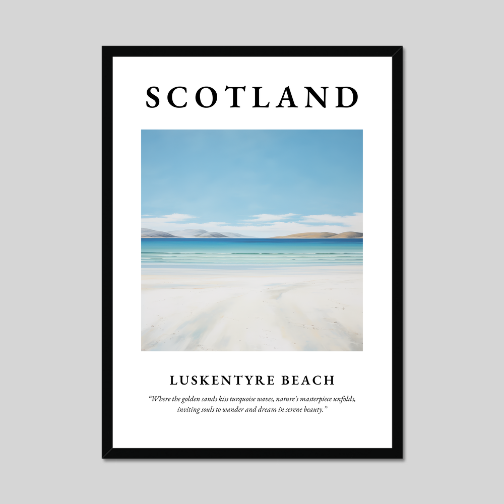 Poster of Luskentyre Beach, Scotland.