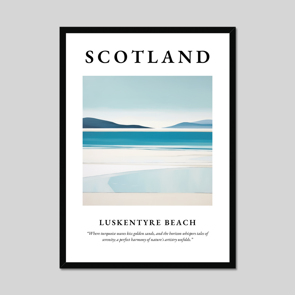 Poster of Luskentyre Beach, Scotland.