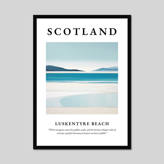 Poster of Luskentyre Beach, Scotland.