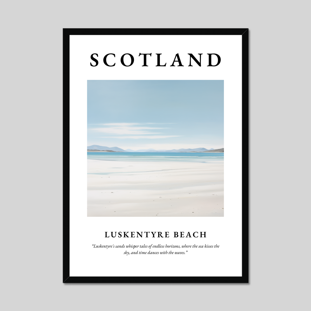 Poster of Luskentyre Beach, Scotland.