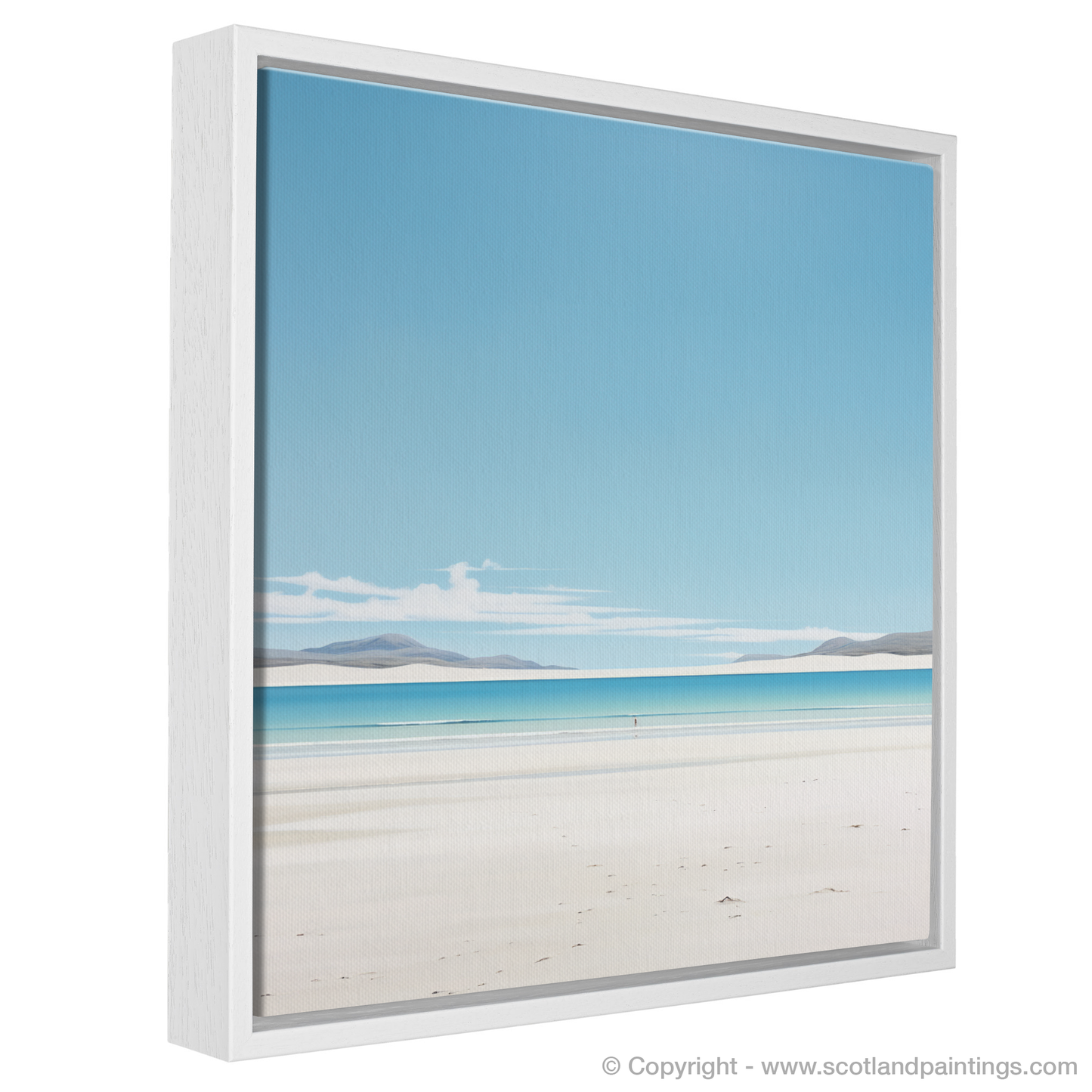 Painting and Art Print of Luskentyre Beach, Isle of Harris entitled "Tranquil Shores of Luskentyre Beach".