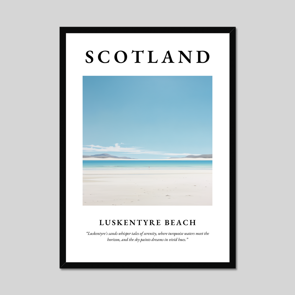 Poster of Luskentyre Beach, Scotland.