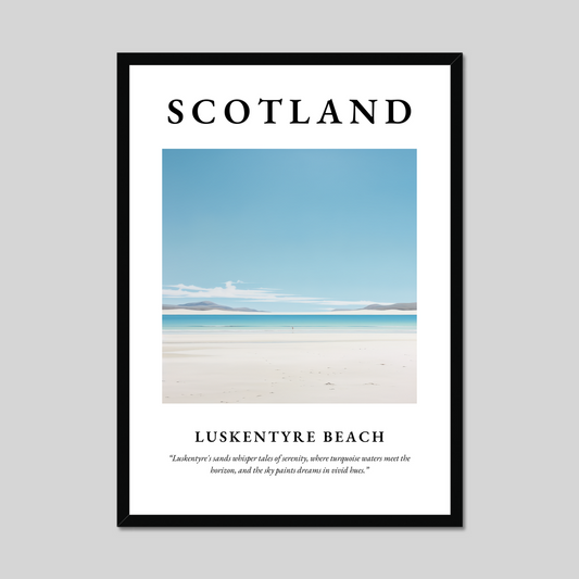 Poster of Luskentyre Beach, Scotland.