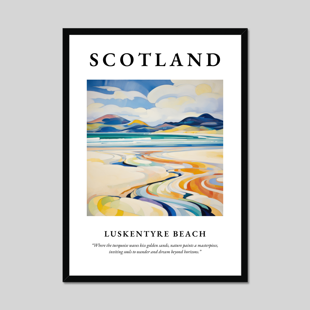 Poster of Luskentyre Beach, Scotland.