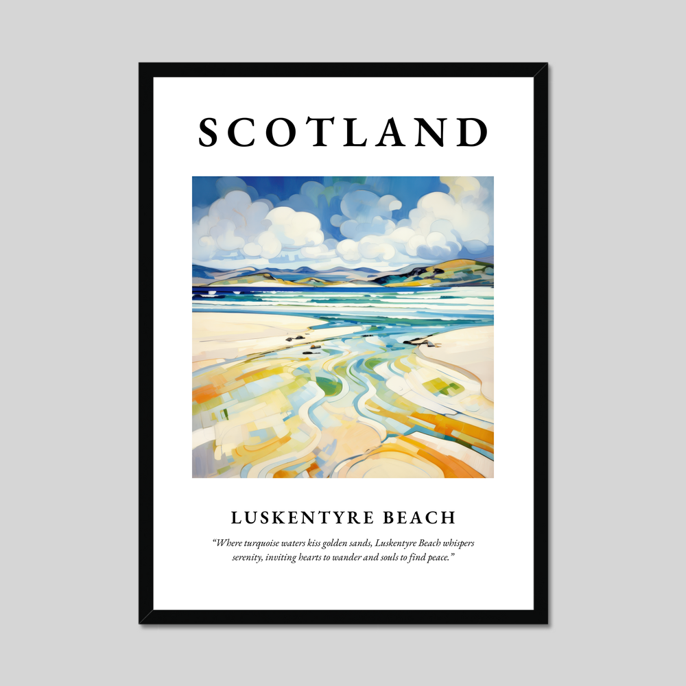 Poster of Luskentyre Beach, Scotland.