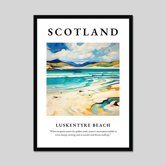 Poster of Luskentyre Beach, Scotland.