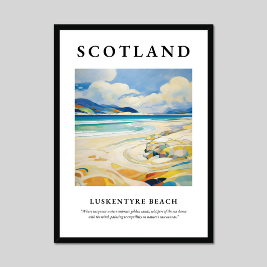 Poster of Luskentyre Beach, Scotland.