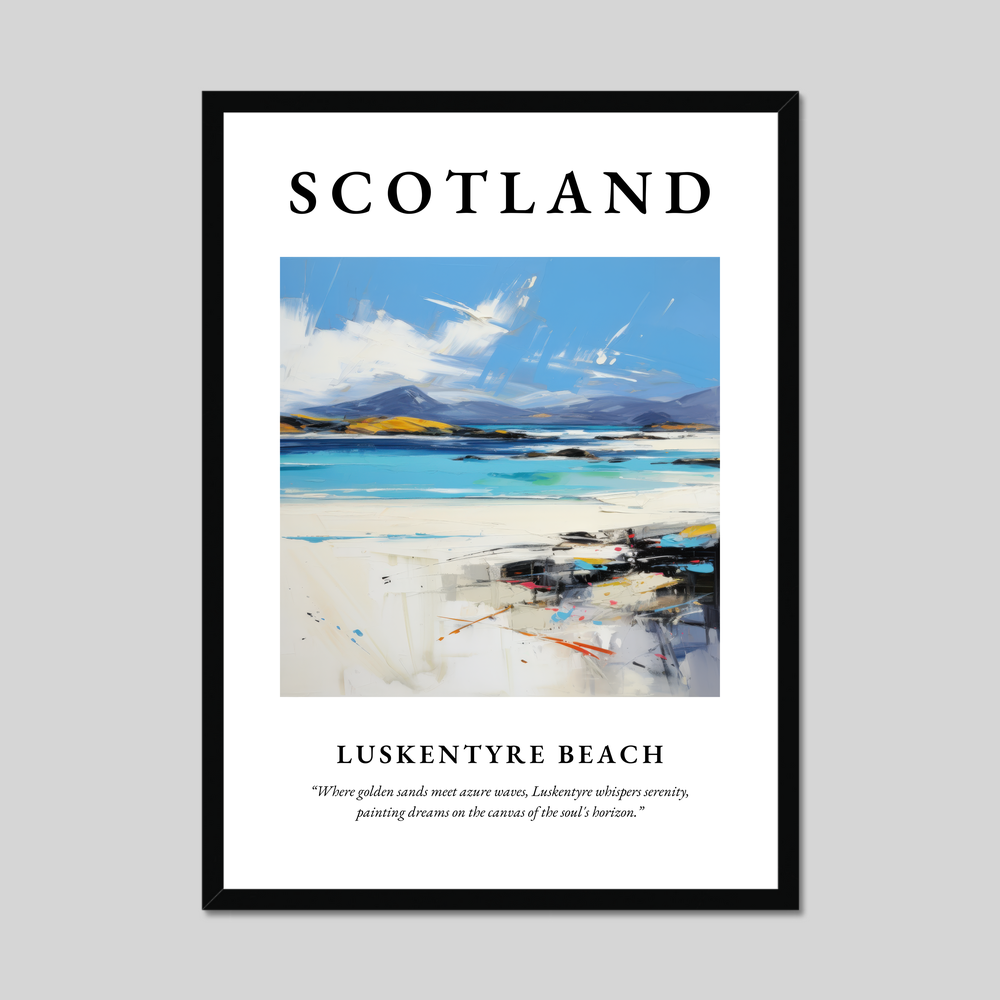 Poster of Luskentyre Beach, Scotland.