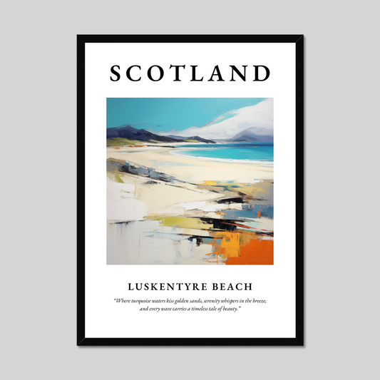 Poster of Luskentyre Beach, Scotland.