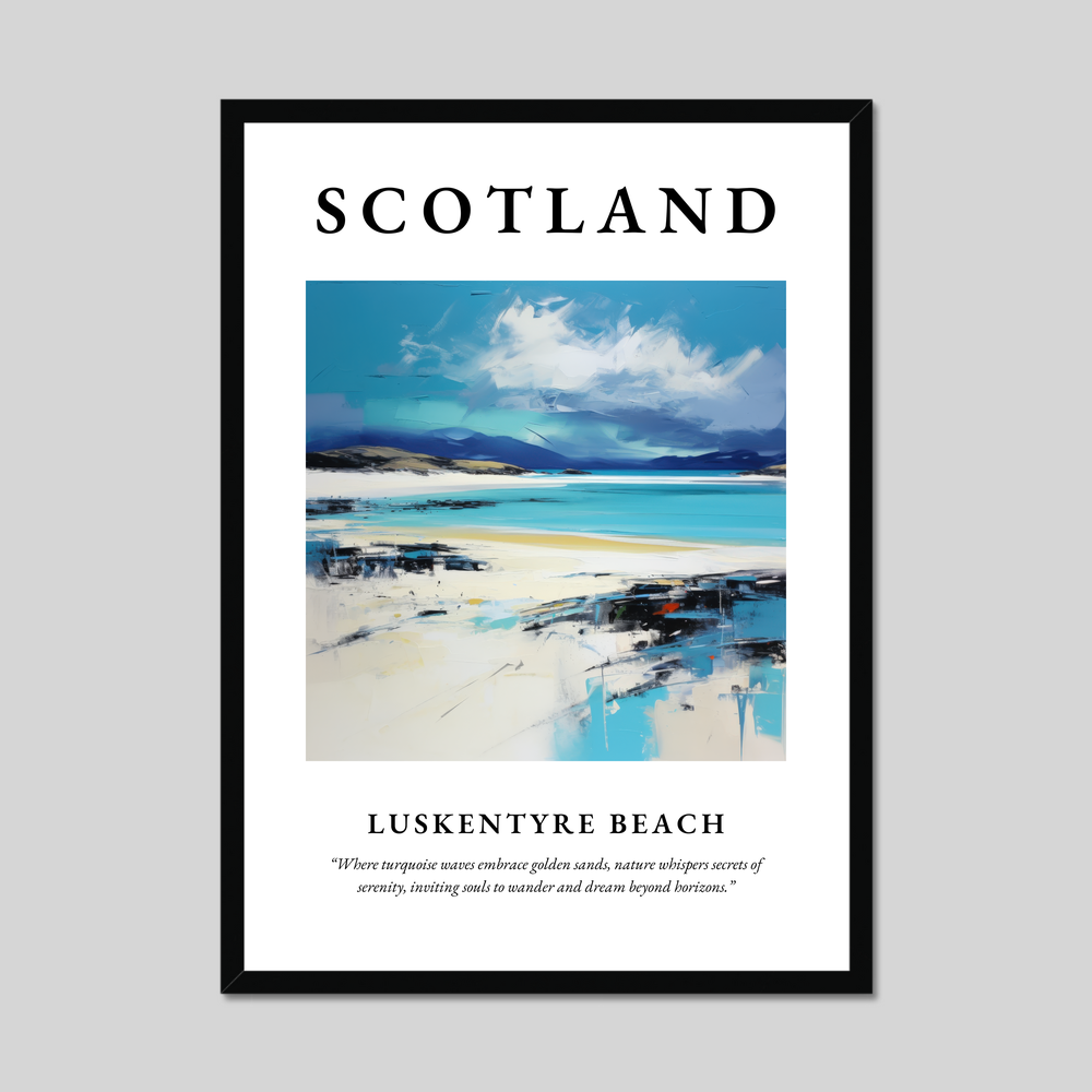 Poster of Luskentyre Beach, Scotland.