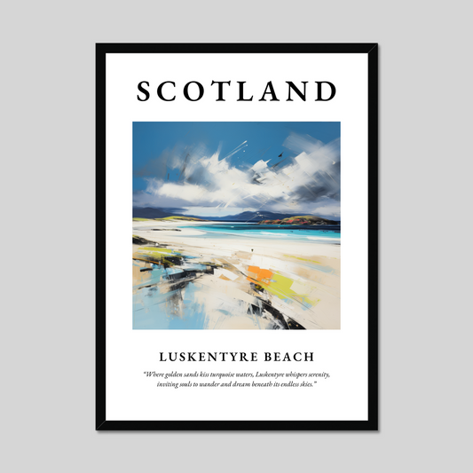 Poster of Luskentyre Beach, Scotland.