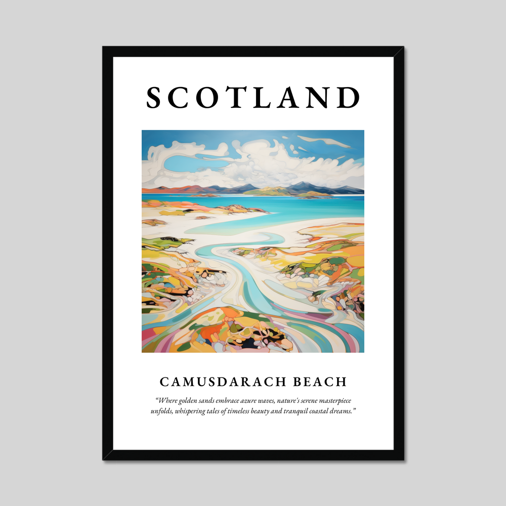 Poster of Camusdarach Beach, Scotland.