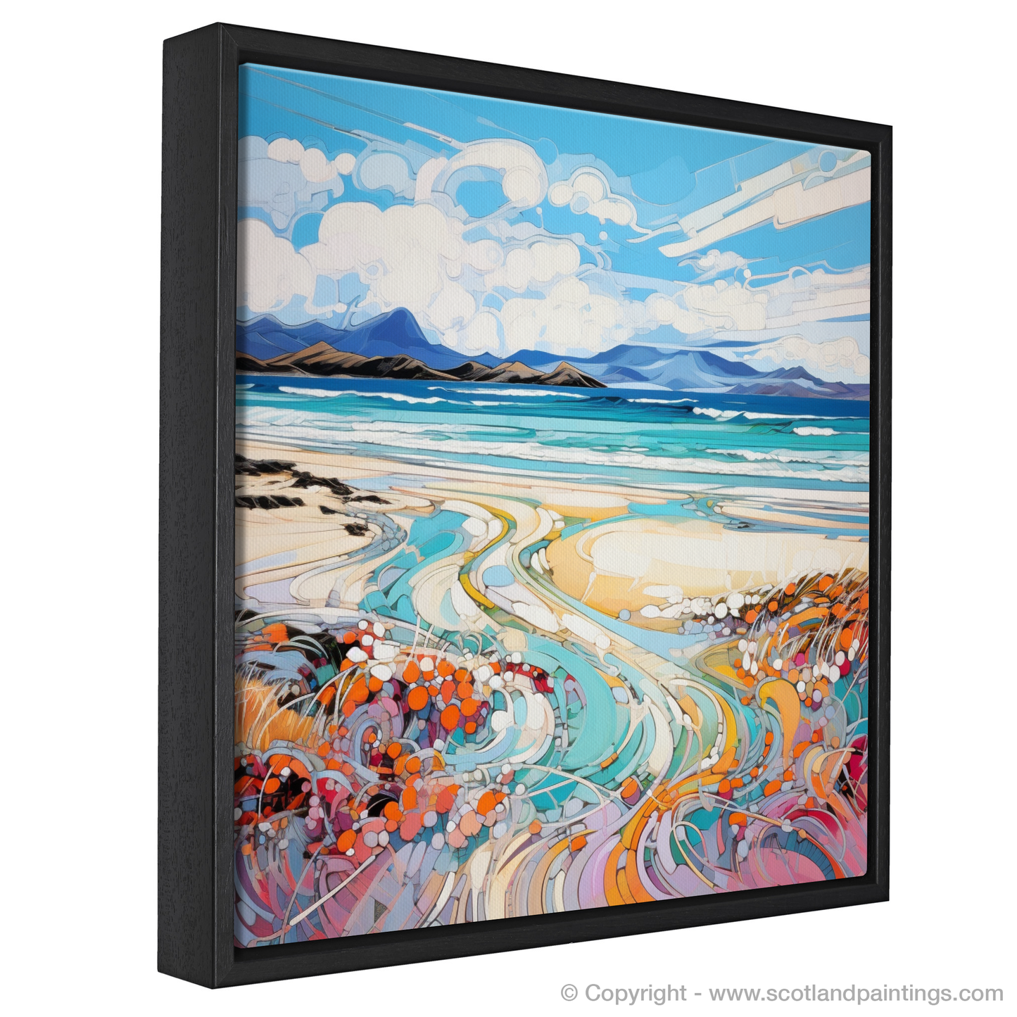 Painting and Art Print of Camusdarach Beach, Arisaig entitled "Abstract Ode to Camusdarach Beach".