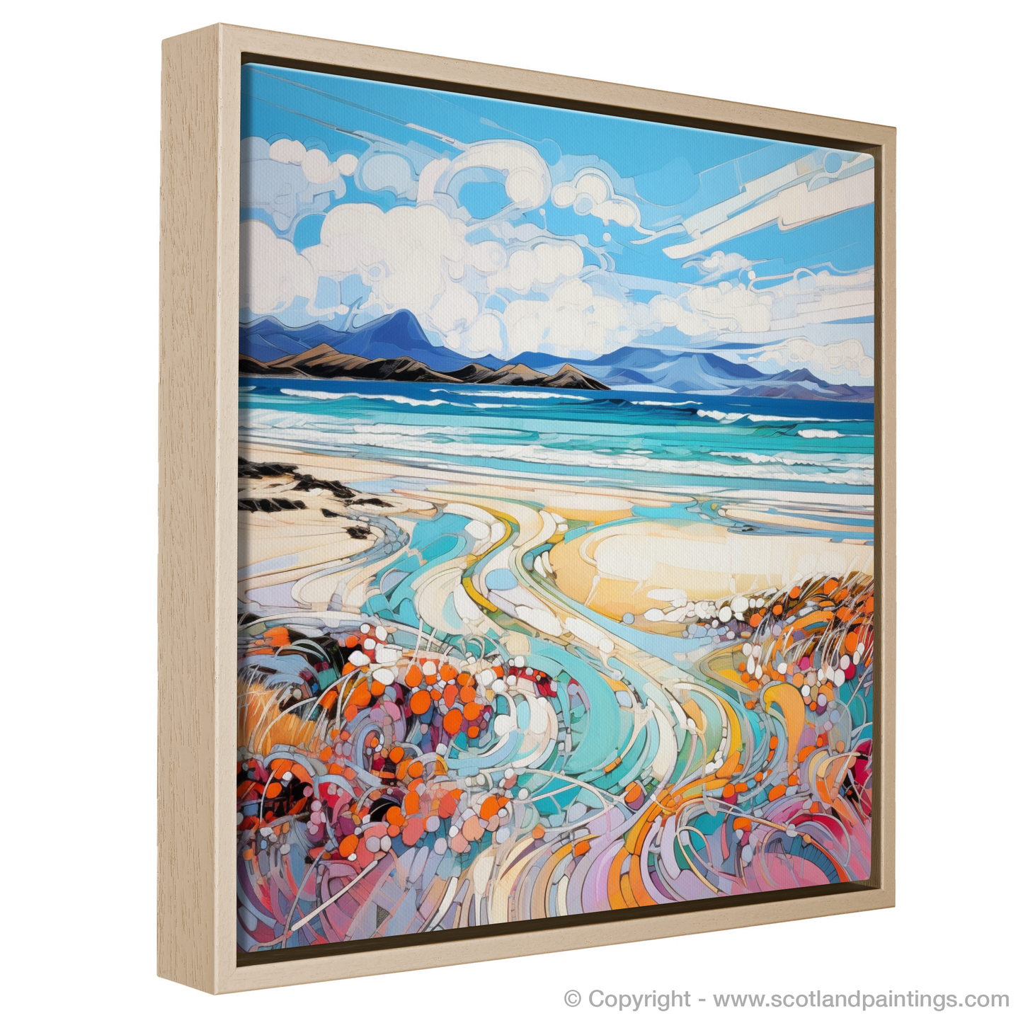 Painting and Art Print of Camusdarach Beach, Arisaig entitled "Abstract Ode to Camusdarach Beach".