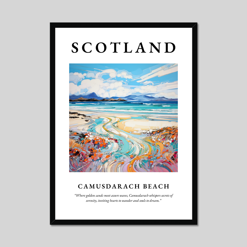 Poster of Camusdarach Beach, Scotland.