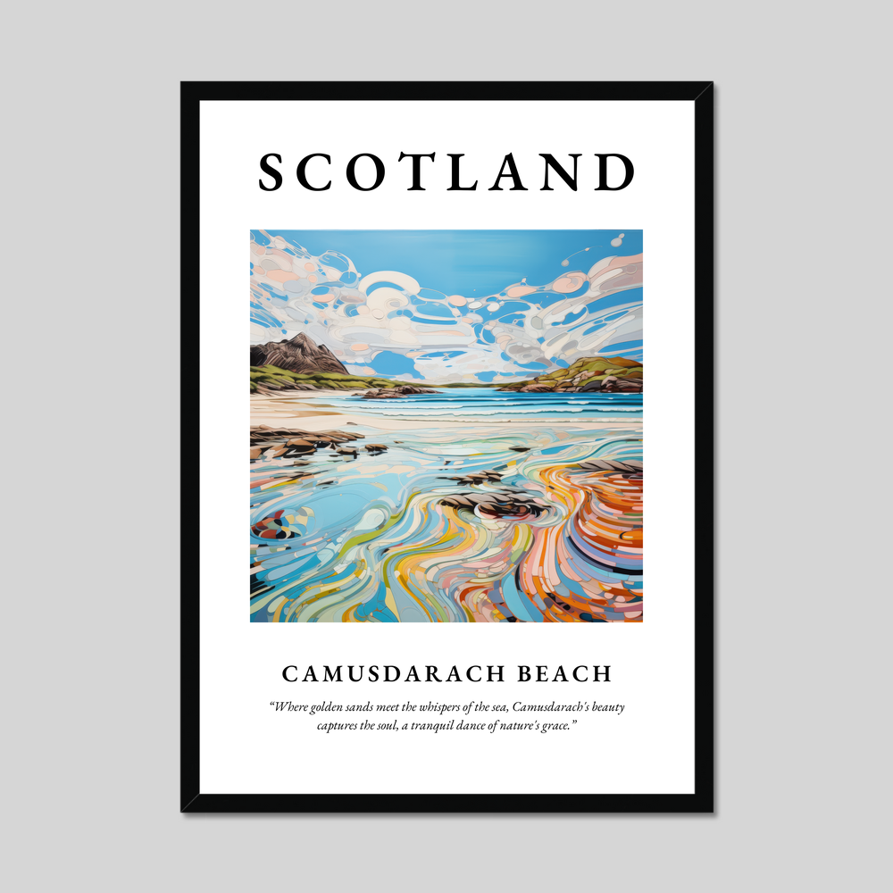 Poster of Camusdarach Beach, Scotland.