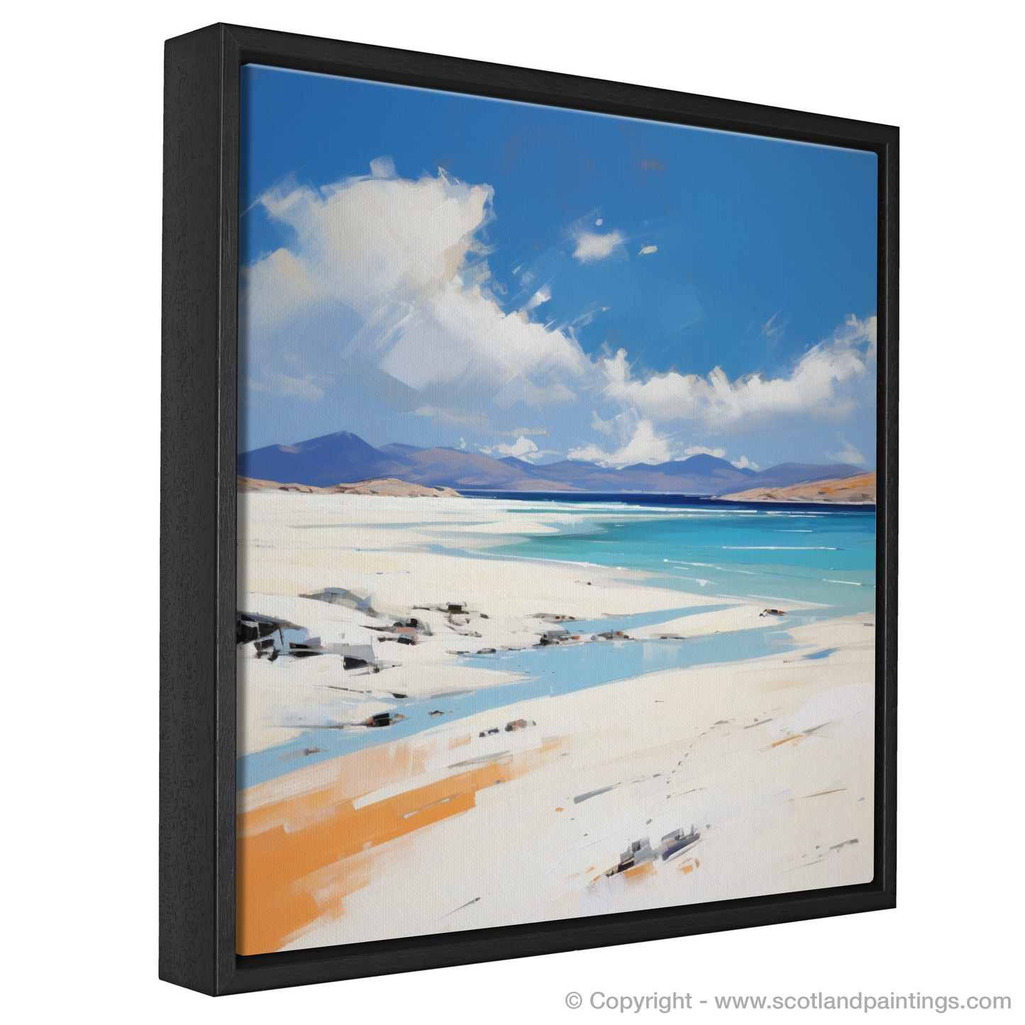 Painting and Art Print of Luskentyre Beach, Isle of Harris. Contemporary Serenity: Luskentyre Beach Unveiled.