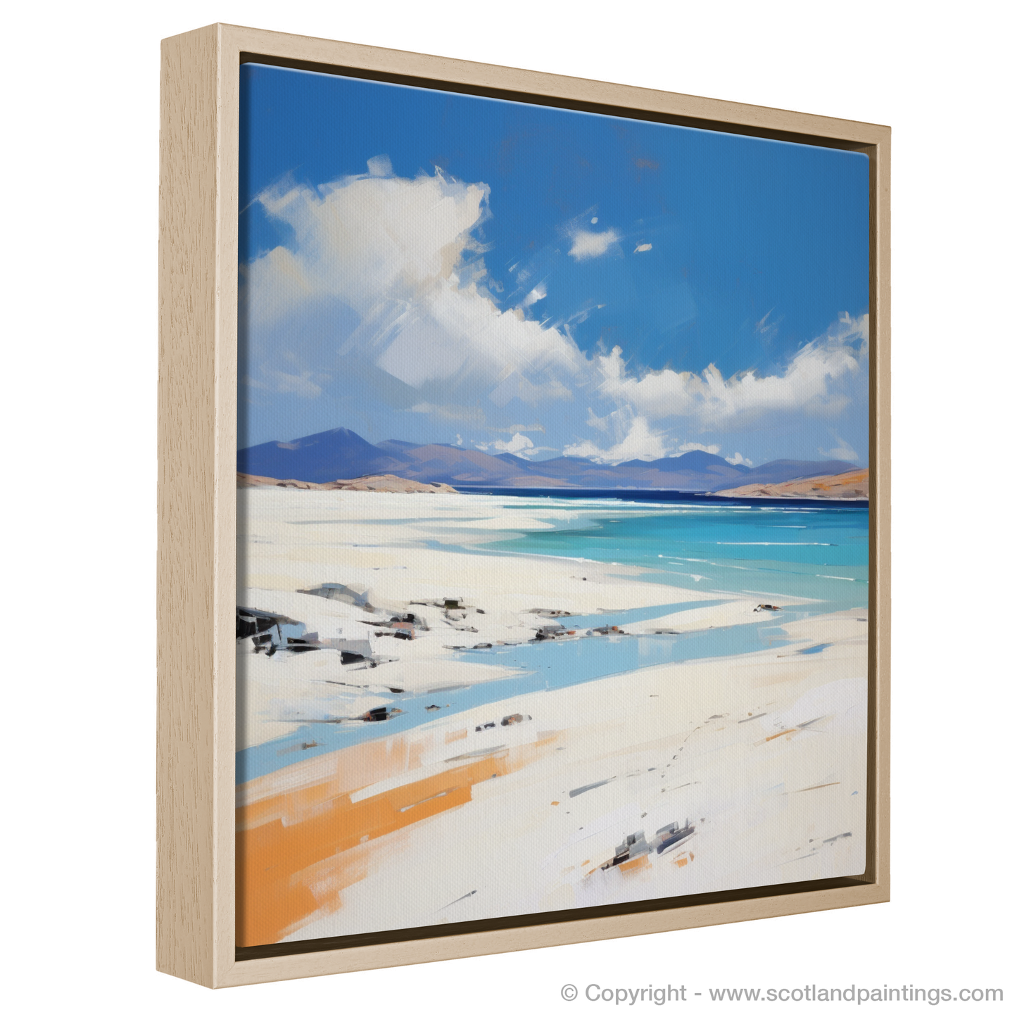 Painting and Art Print of Luskentyre Beach, Isle of Harris. Contemporary Serenity: Luskentyre Beach Unveiled.