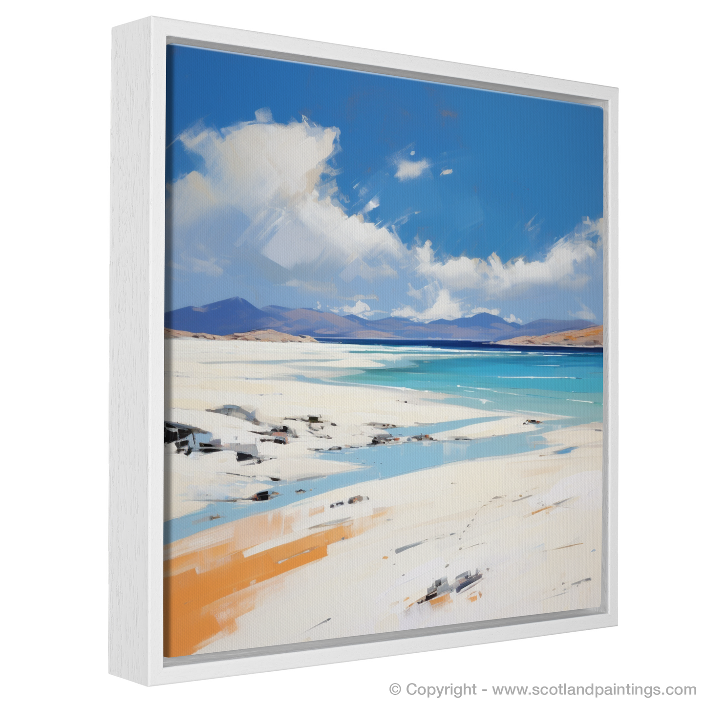 Painting and Art Print of Luskentyre Beach, Isle of Harris. Contemporary Serenity: Luskentyre Beach Unveiled.