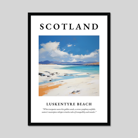 Poster of Luskentyre Beach, Scotland.