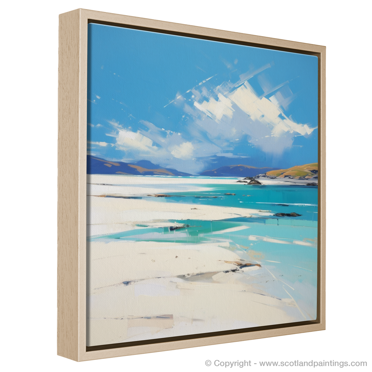 Painting and Art Print of Luskentyre Beach, Isle of Harris. Ethereal Shores of Luskentyre Beach.