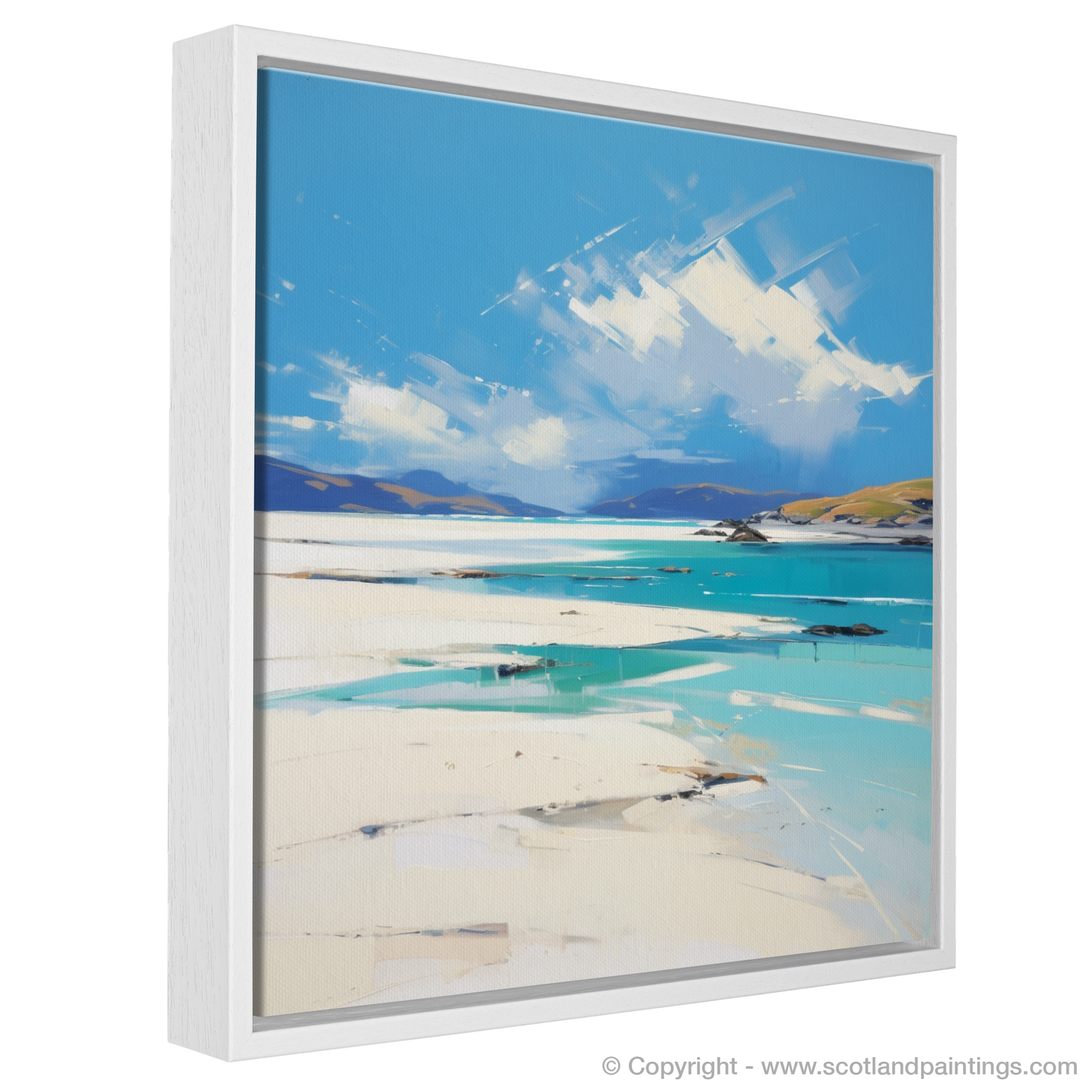 Painting and Art Print of Luskentyre Beach, Isle of Harris. Ethereal Shores of Luskentyre Beach.