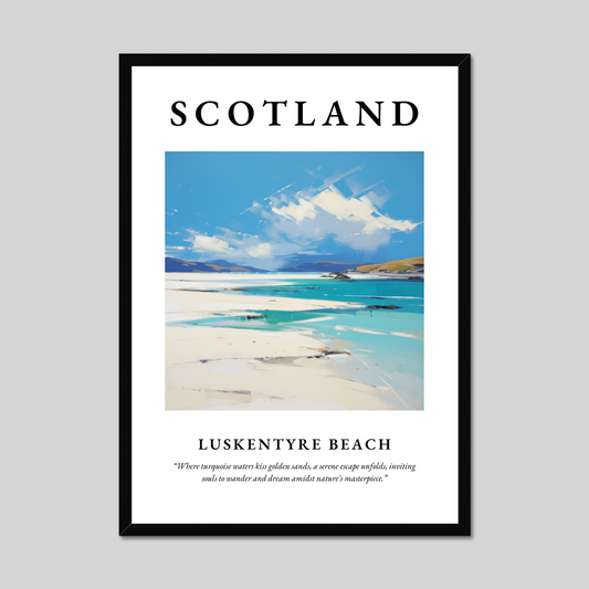 Poster of Luskentyre Beach, Scotland.